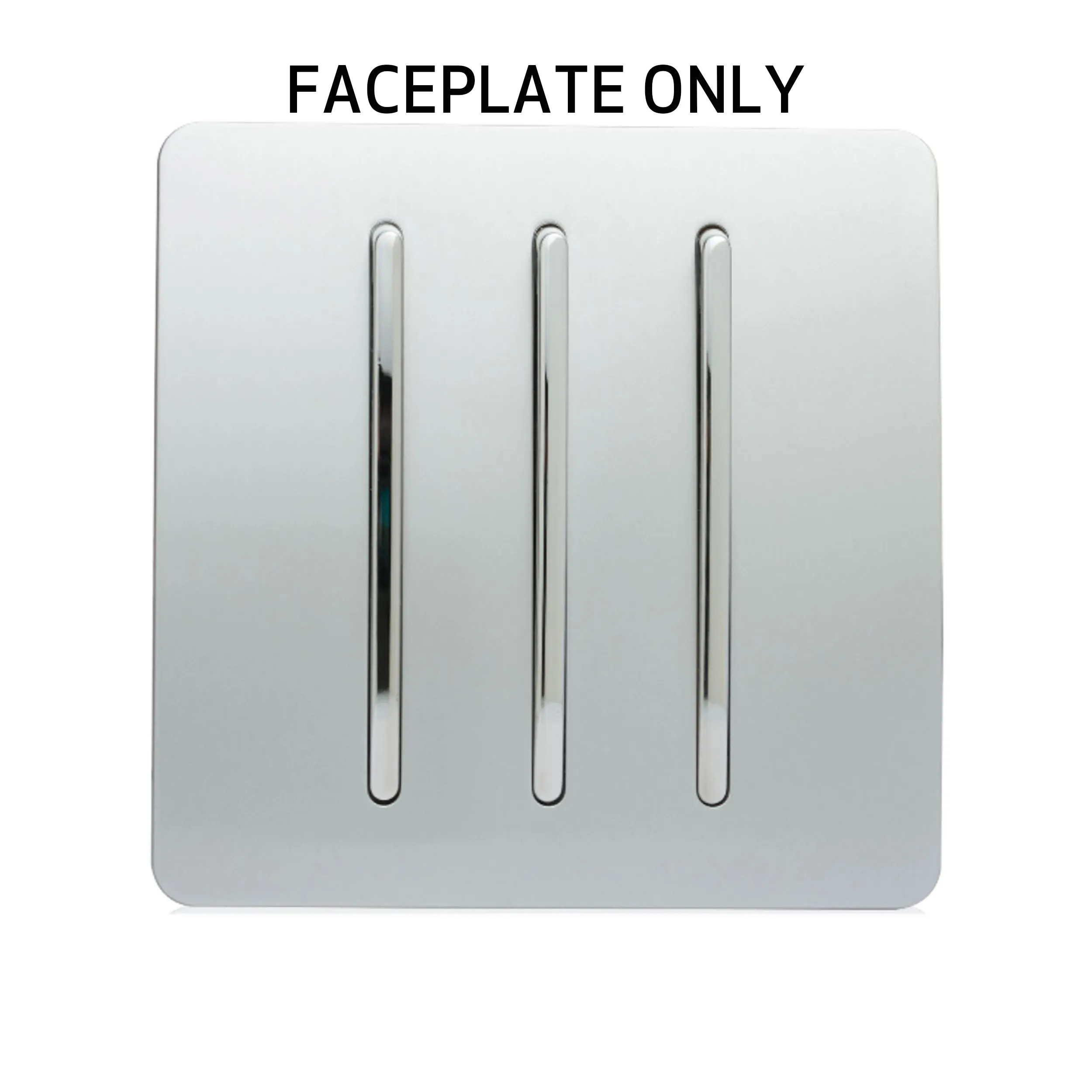 Platinum Silver Spare Plate Wiring Accessories Trendi Decorative Screwless